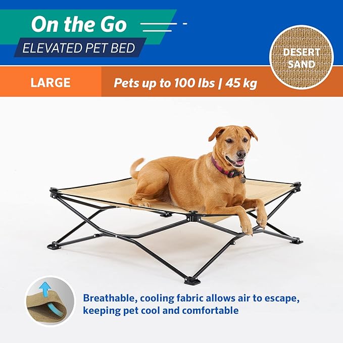 COOLAROO On the Go Cooling Elevated Dog Bed