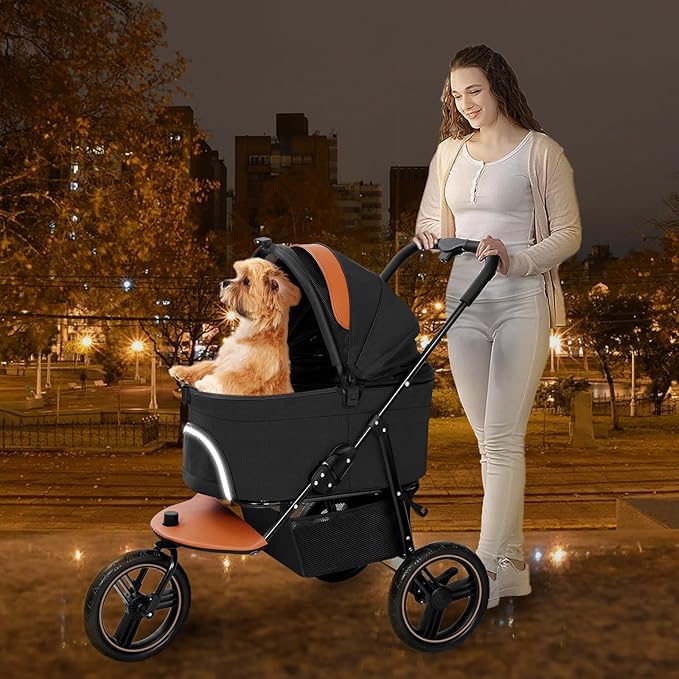Dog Stroller for Medium Small Dogs 3in1 Pet 3 Wheels