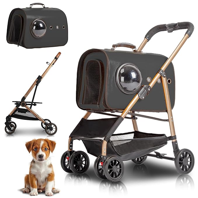 Magicorange Pet Stroller 3 in 1 Dog Stroller for Medium Small Size Dogs