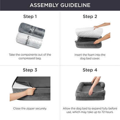 Bedsure Orthopedic Dog Bed for Large Dogs