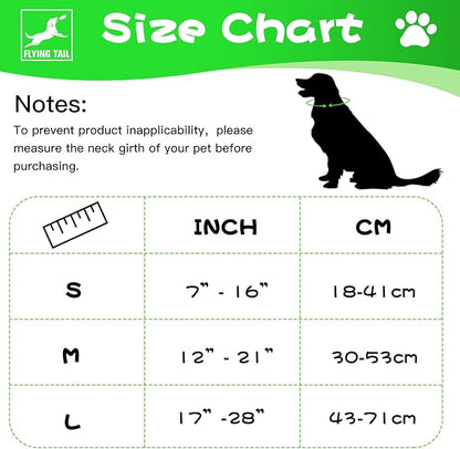 Dog Summer Cool Down Bandana, 3 Layers Special Cooling Materials, Using Water Cool Down, Reversible and Wet Reveal Ice Bandana, Cooling Reflective Dog Bandana (Green.L)