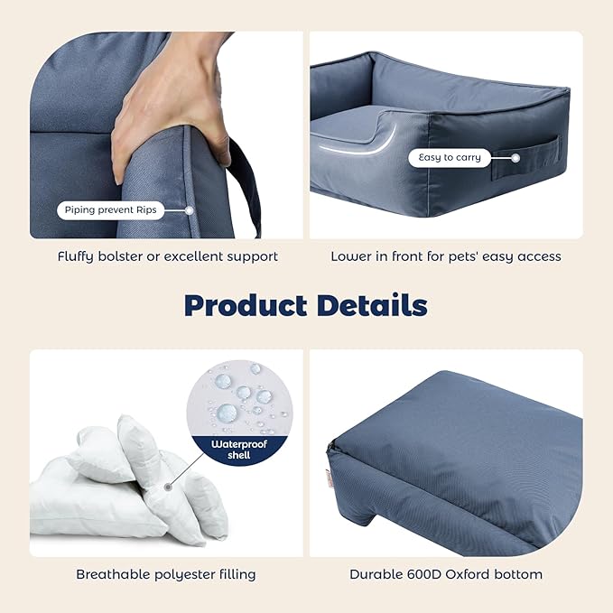 Miguel Outdoor Waterproof Cat Bed with Side 25 inches