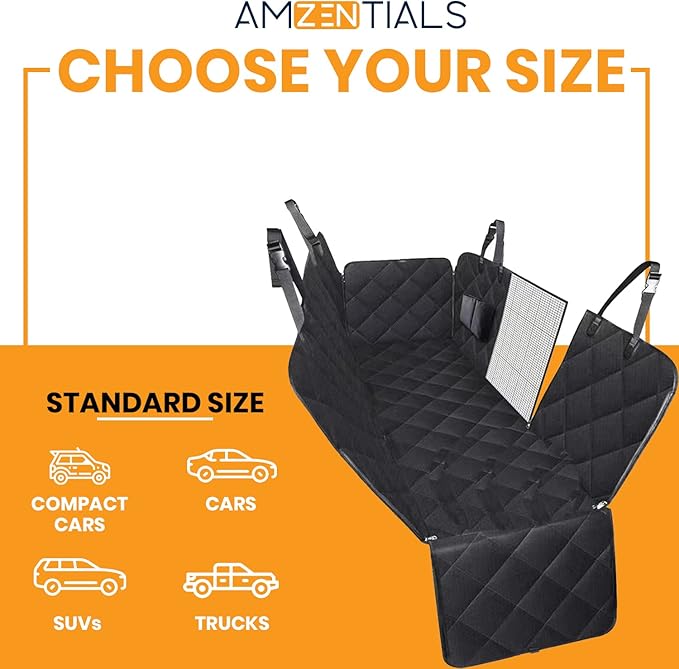 Dog Car Seat Cover for Back Seat