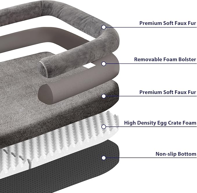 Human Dog Bed for Adult 71" x 46" x 9"