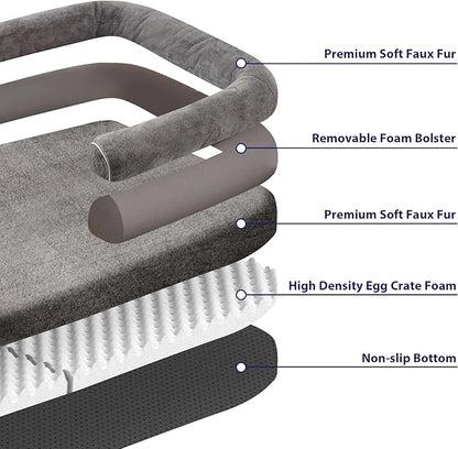 Human Dog Bed for Adult 71" x 46" x 9"