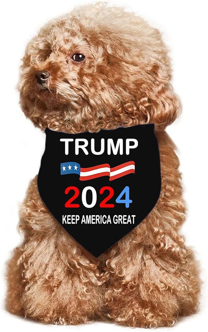 Trump 2024 for President Campaign Dog Bandana Keep