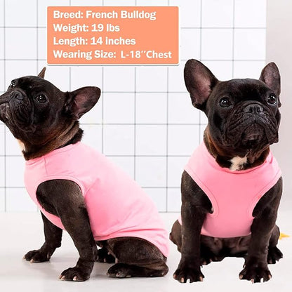 KYEESE 2 Pack Dogs Shirts Striped Cotton Dog