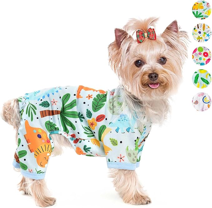 Dog Pajamas Onesie Spring Summer Dog Clothes for Small Dogs Girl Boy Soft Stretchy Pet Puppy Clothes Doggie Pjs Cat Outfit Jammies