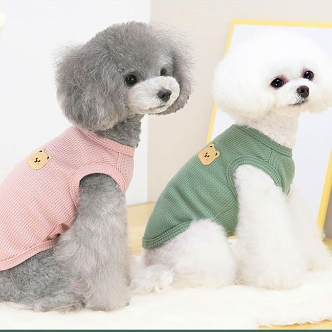 Cotton Dog Shirt Summer Lightweight Pet T-Shirts Soft