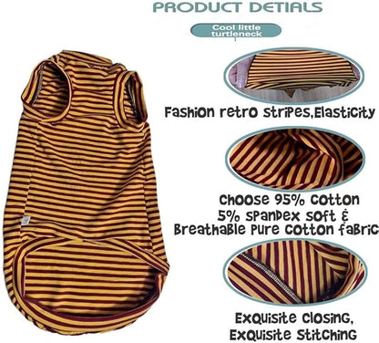 Hairless Cats Stripe Cotton T-Shirt Pet Clothes