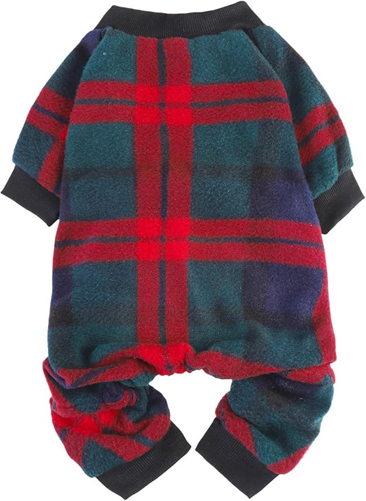 SCENEREAL Dog Pajamas for Small to Large Dogs Soft Pet Sweater Clothes Warm Puppy Onesie Outfits for Doggie Winter Christmas