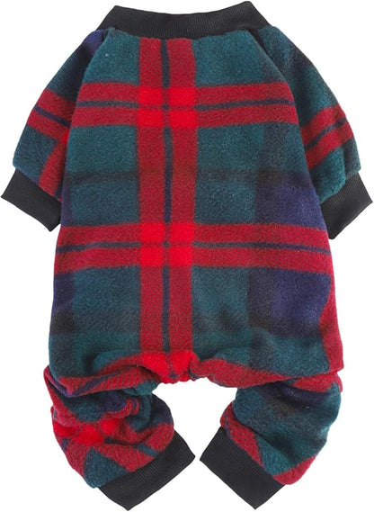 SCENEREAL Dog Pajamas for Small to Large Dogs Soft Pet Sweater Clothes Warm Puppy Onesie Outfits for Doggie Winter Christmas