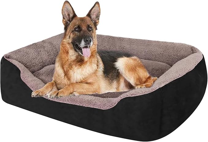 PUPPBUDD Dog Beds for Large Dogs