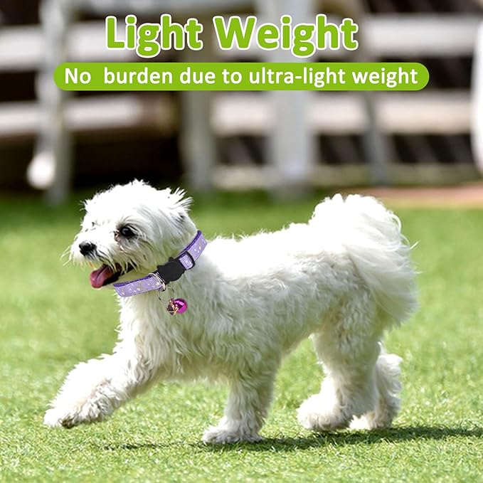 CONLI 6 Pack Collars with Bells for Stars and Moon