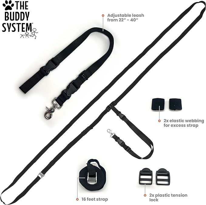 The Buddy System Truck Bed Leash Tether Dog Harness