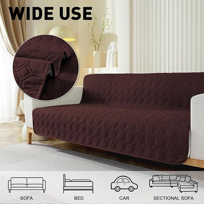 SYSLOON Waterproof Dog Bed Cover Sofa,Car,30"x53",Coffee