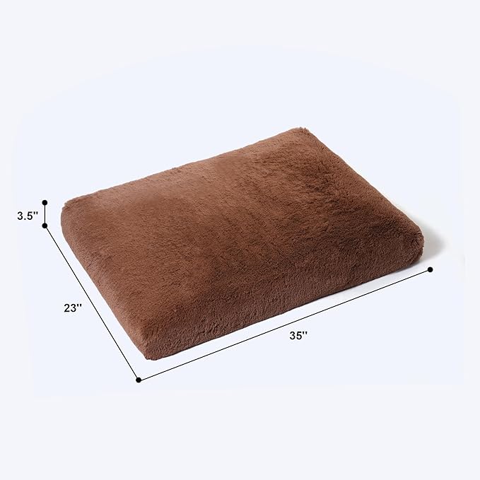 Plush Dog Crate Bed 35"x23")
