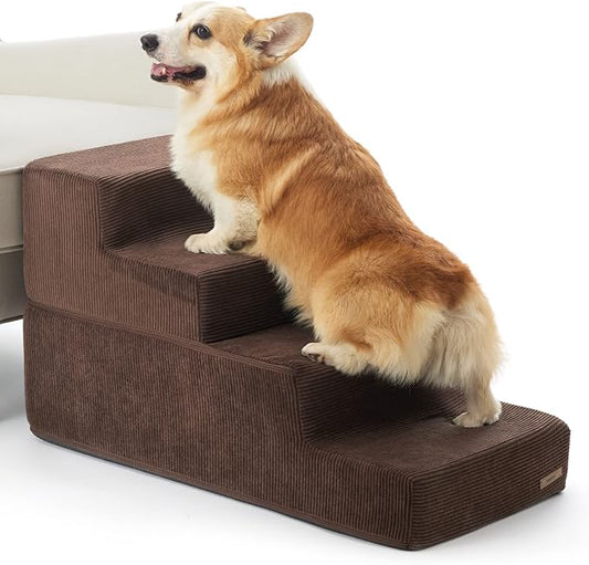 Lesure Dog Stairs for Small Dogs 4 Steps
