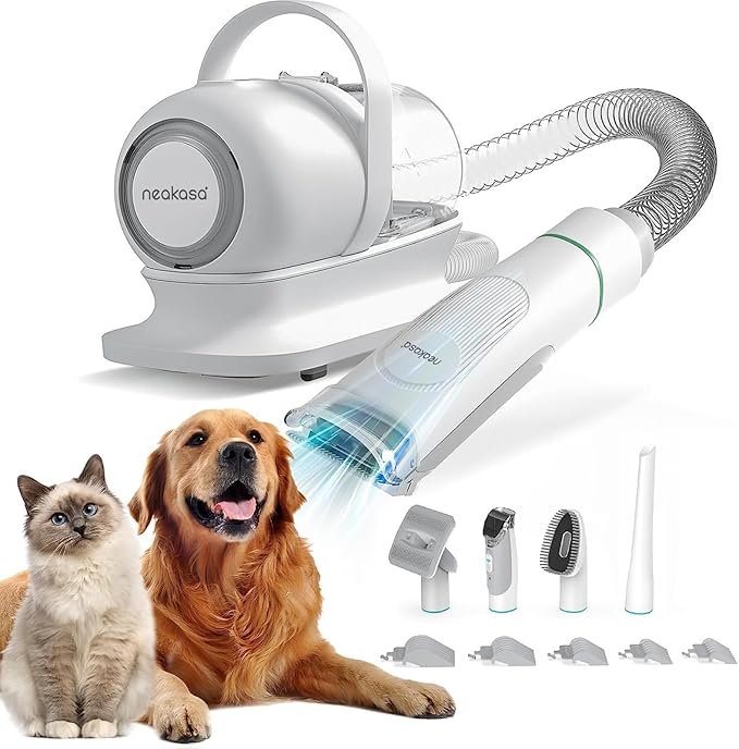 neabot Neakasa P1 Pro Pet Grooming Kit & Vacuum Suction 99% Pet Hair 5 Proven