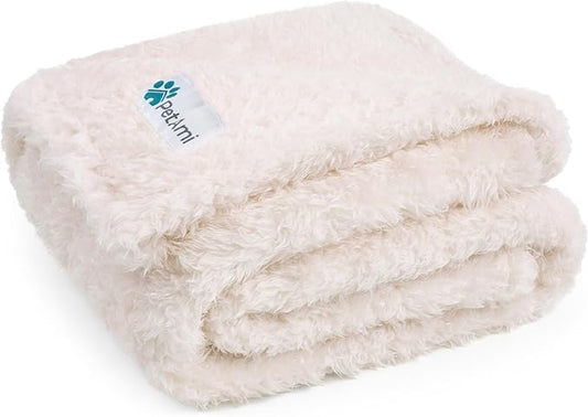 PetAmi Dog Blanket for Small Medium Dogs Beige 29x40