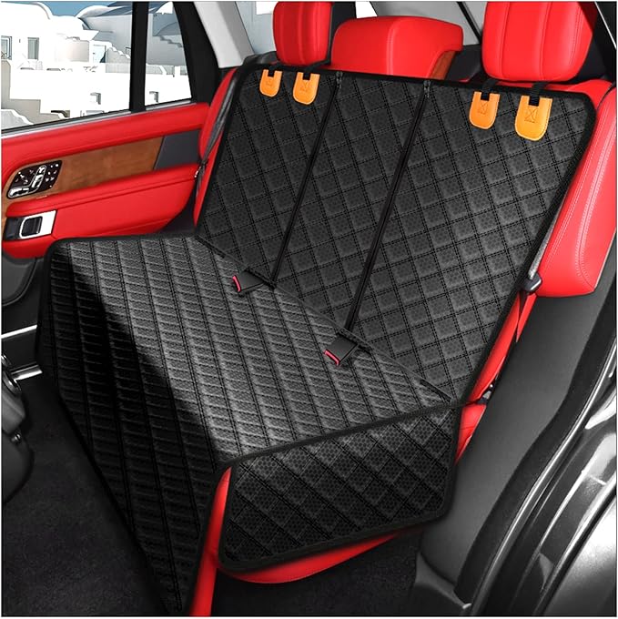 Dog Car Seat Cover for Back Seat 100% Waterproof
