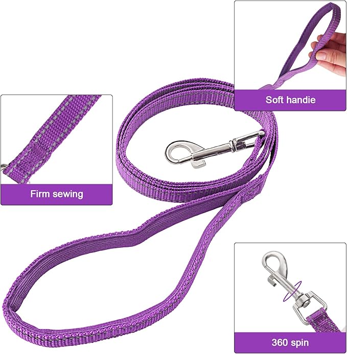 YIMEIS Dog Harness and Leash Set, No Pull Soft Mesh Pet Harness, Reflective Adjustable Puppy Vest for Small Medium Large Dogs, Cats (Purple, X-Small (Pack of 1)