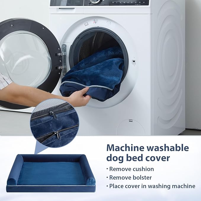 BFPETHOME Washable Dog Beds for Large Dogs