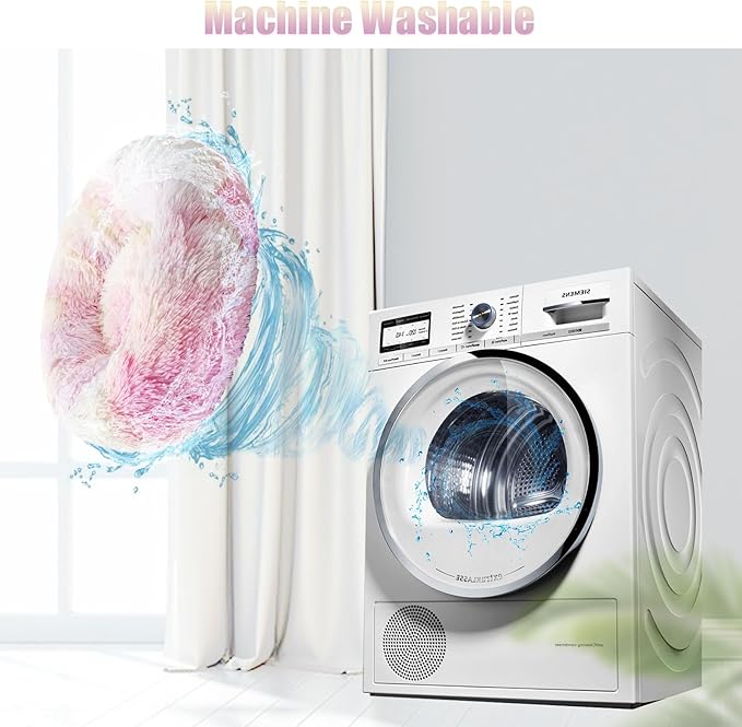 Aurako Cat Bed Dog Bed Round Cushion Pet 16" Iridescent