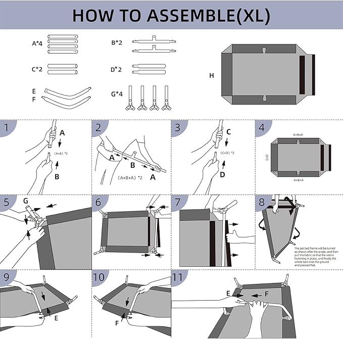pettycare Elevated Outdoor Dog Bed 49 Inches,