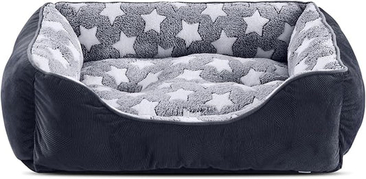 GASUR Rectangle Dog Bed for Large Dogs (30"x 24"x 9"), Black)