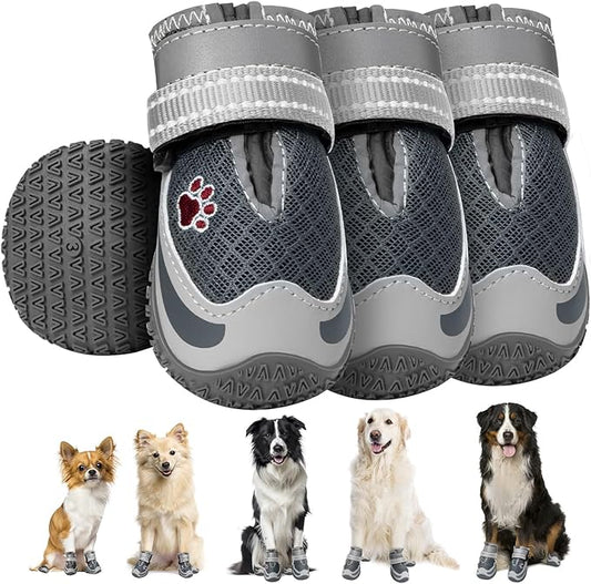 Lukovee Dog Shoes for Large Small Medium Dogs 4)