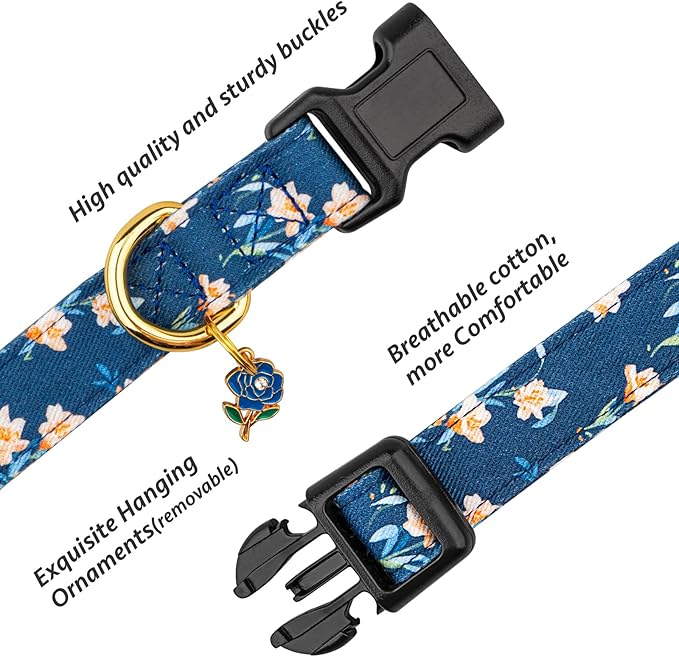 Cotton Handmade Dog Collar Cute and Distinctive Patterns