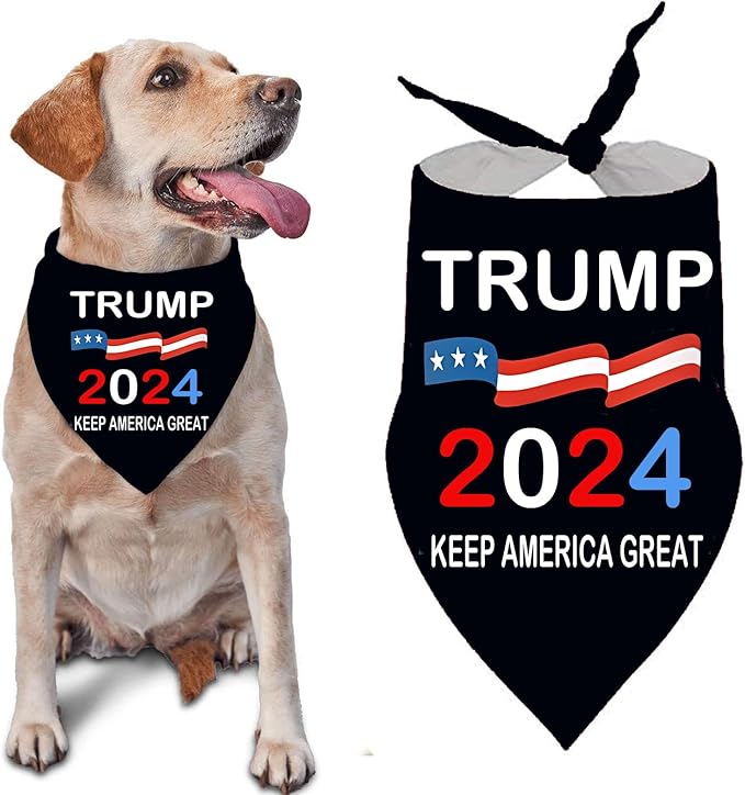 Trump 2024 for President Campaign Dog Bandana Keep