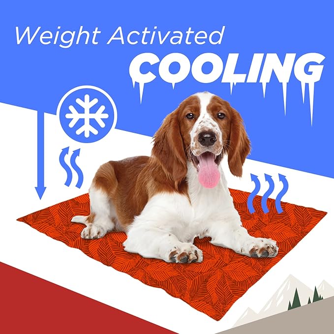 Coleman Reversible Cooling Pet Mat 24" x 30", Red