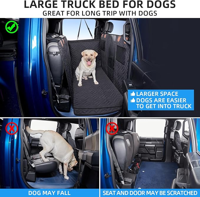 ABE Dog Car Seat Cover for Back Seat F150 & F150)