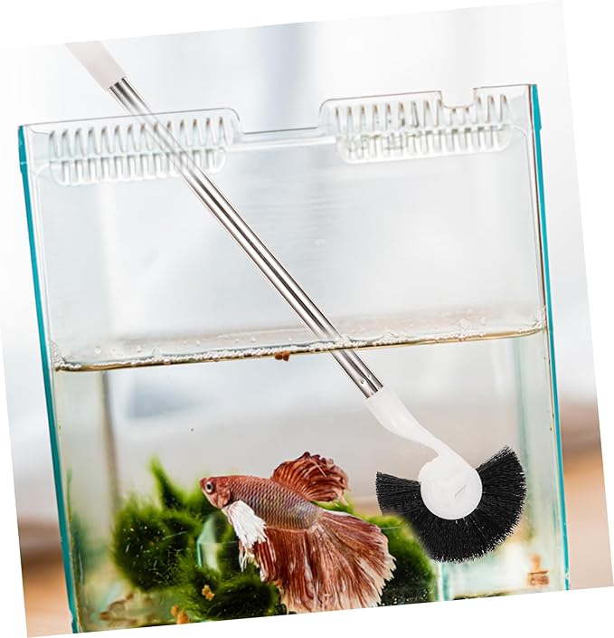 Aquarium Cleaning Brush with Spiral Brush Fish Tank Cleaner Tool for Efficient Aquarium Maintenance Handle for Easy Use Suitable for All Aquarium Sizes