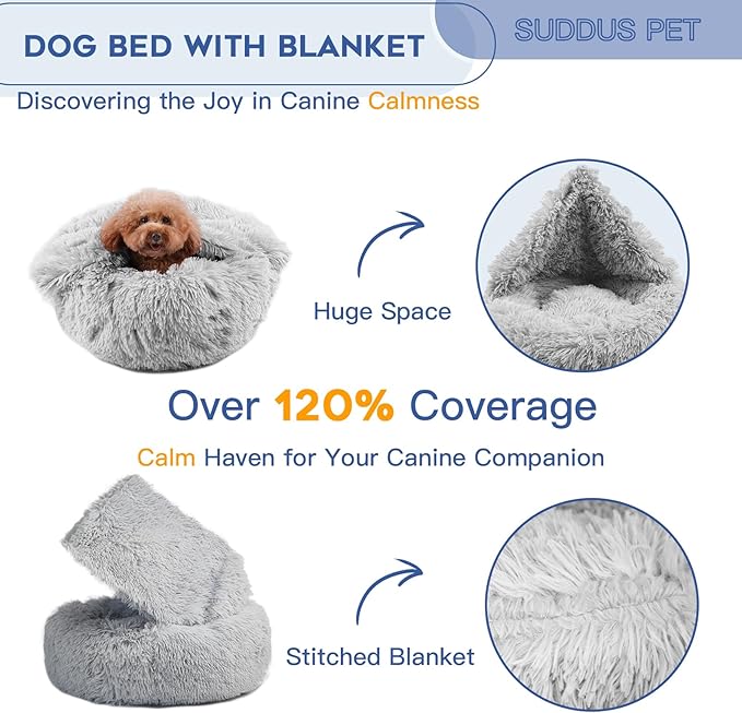 suddus Dog Beds for Medium Dogs 26''