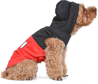 Disney for Pets Mickey Mouse Halloween Costume for Dogs - Large | Disney Halloween Dog Costumes, Funny Pet Costumes | Officially Licensed Disney Dog Halloween Costume,Red/Black