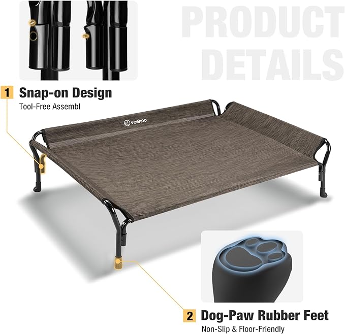 Veehoo Medium Elevated Dog Bed
