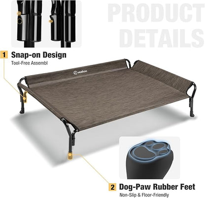 Veehoo Cooling Raised Dog Bed