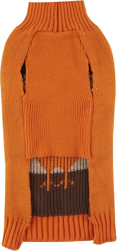 Thanksgiving Fall Dog Clothes Turkey Dog Sweater for Dogs 20" Back