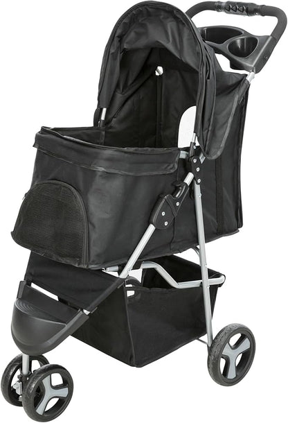 TRIXIE Foldable Pet Stroller for Cats and Dogs