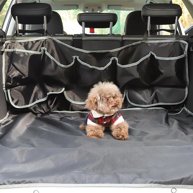 Llamas SUV Cargo Liner for Dogs with Storage