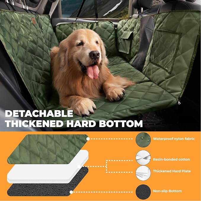 FUNNYFUZZY back seat extender for dogs 100% Waterproof