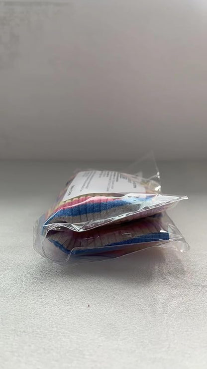 Small Medium Dog Clothes Rainbow Striped Dog Shirts Stretchable Long Sleeve Cat T-Shirt Pet Outfits for Chihuahua Yorkie Teddy (Yellow Edge