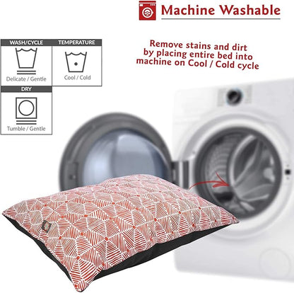 Majestic Pet Rectangle Medium Dog Bed Washable – Non Slip Comfy Pet Bed – Dog Crate Bed Super Value Pillow Dog Bed – Dog Kennel Bed for Sleeping 35 x 28 Inch