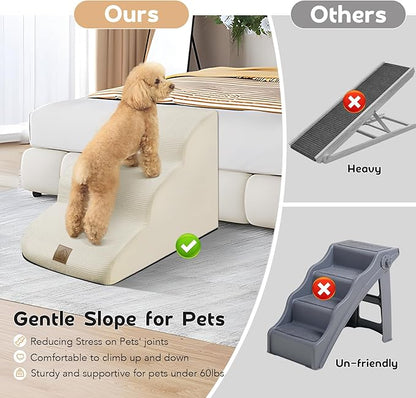 Mestuel Dog Stairs for Small Dogs 3-Tiers Dog