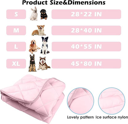 Cooling Mat for Dogs XLarge Blanket 55''x80''