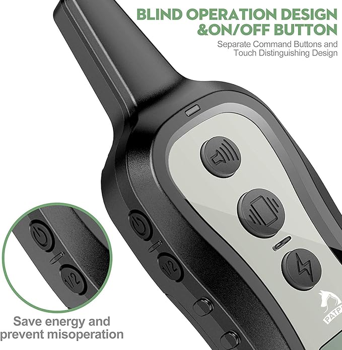 PATPET Dog Training Collar Shock Collar with Remote 3 Training 1000 ft