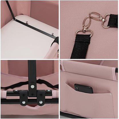 Dog Stroller 4 Wheels Folding Dog Cart Pet